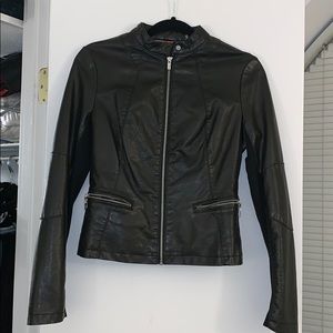 Black Faux Leather Jacket